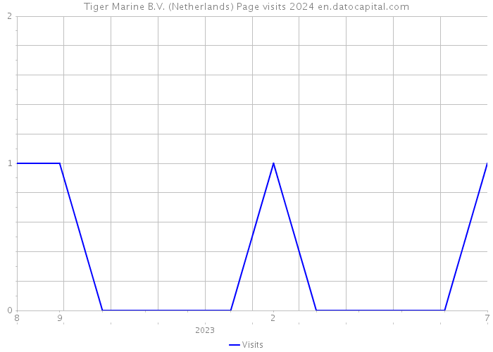 Tiger Marine B.V. (Netherlands) Page visits 2024 