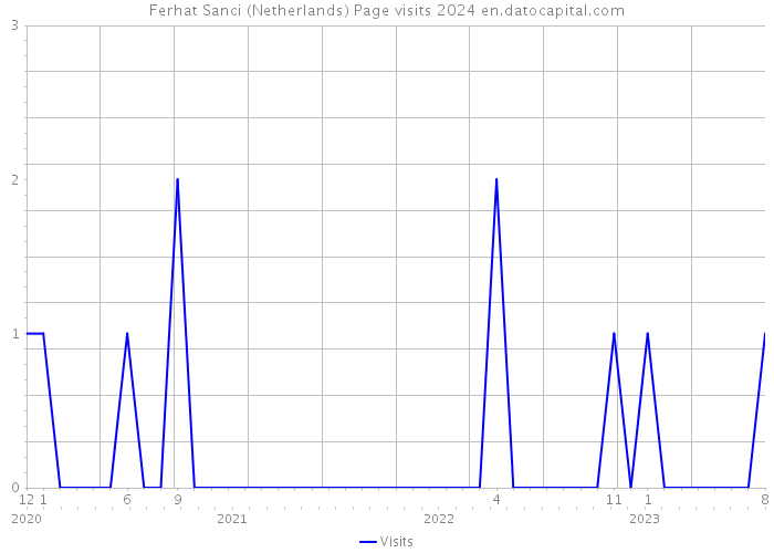 Ferhat Sanci (Netherlands) Page visits 2024 