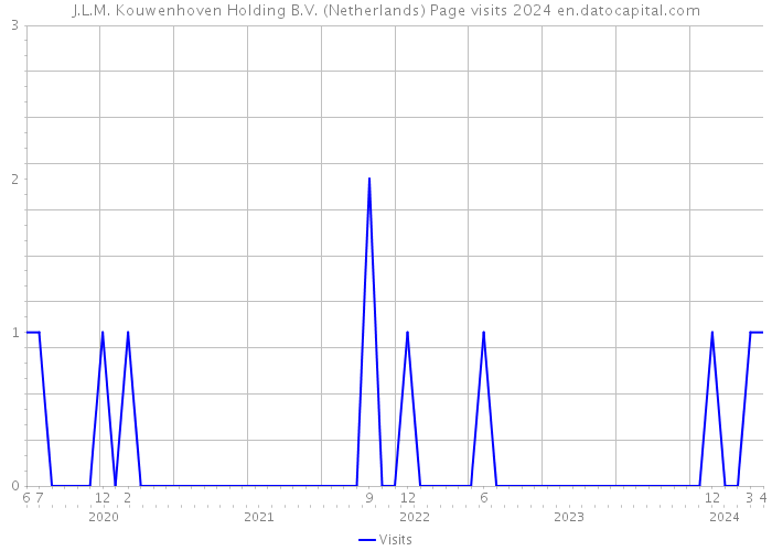 J.L.M. Kouwenhoven Holding B.V. (Netherlands) Page visits 2024 