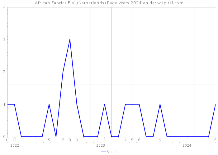 African Fabrics B.V. (Netherlands) Page visits 2024 