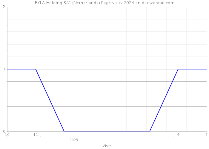 FYLA Holding B.V. (Netherlands) Page visits 2024 