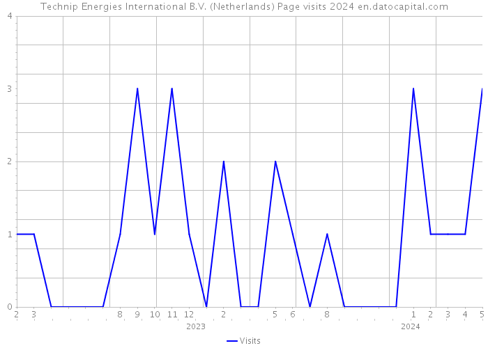 Technip Energies International B.V. (Netherlands) Page visits 2024 