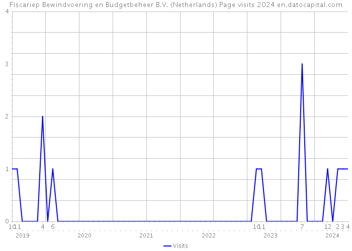 Fiscariep Bewindvoering en Budgetbeheer B.V. (Netherlands) Page visits 2024 