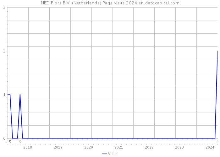 NED Flors B.V. (Netherlands) Page visits 2024 