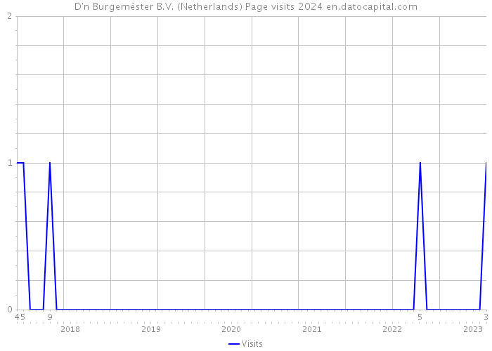 D'n Burgeméster B.V. (Netherlands) Page visits 2024 