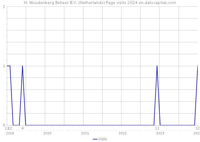 H. Woudenberg Beheer B.V. (Netherlands) Page visits 2024 