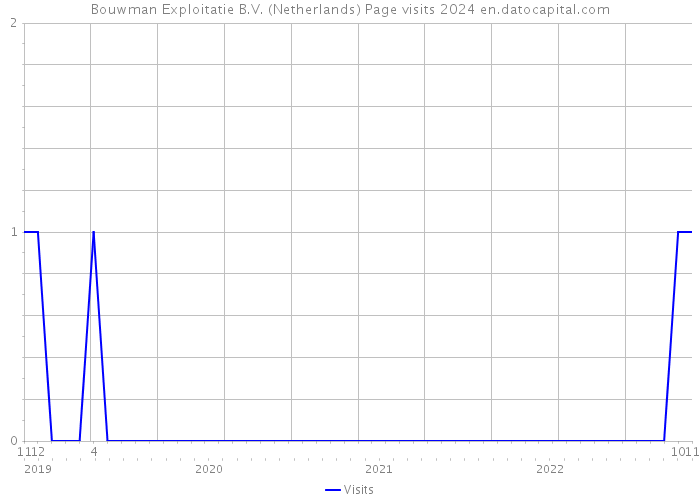 Bouwman Exploitatie B.V. (Netherlands) Page visits 2024 