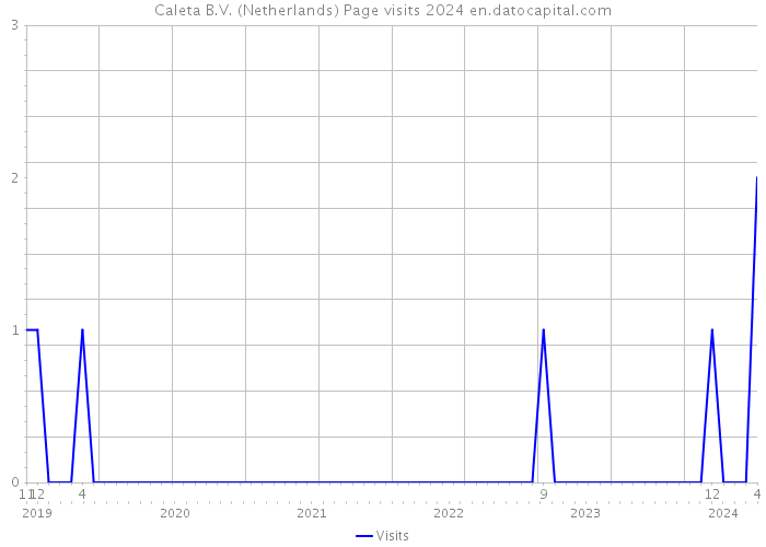 Caleta B.V. (Netherlands) Page visits 2024 