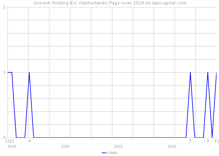 Grievink Holding B.V. (Netherlands) Page visits 2024 