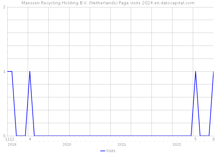 Maessen Recycling Holding B.V. (Netherlands) Page visits 2024 
