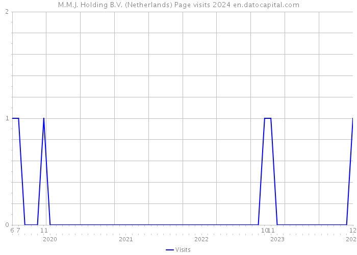 M.M.J. Holding B.V. (Netherlands) Page visits 2024 