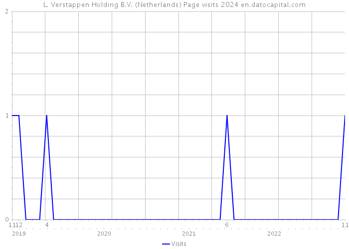 L. Verstappen Holding B.V. (Netherlands) Page visits 2024 