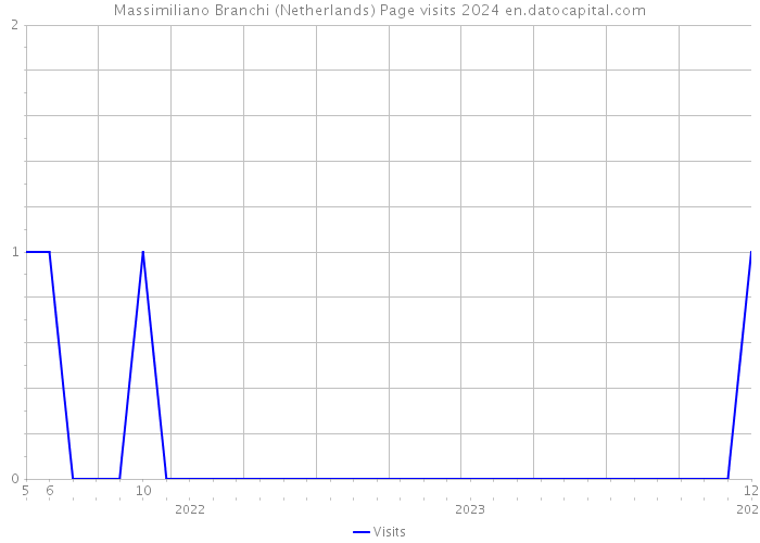 Massimiliano Branchi (Netherlands) Page visits 2024 