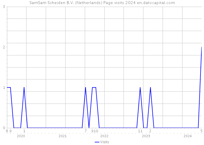 SamSam Scheiden B.V. (Netherlands) Page visits 2024 