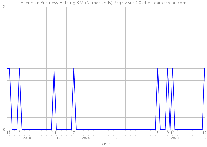 Veenman Business Holding B.V. (Netherlands) Page visits 2024 