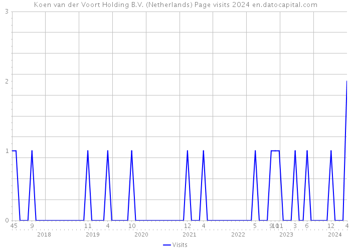 Koen van der Voort Holding B.V. (Netherlands) Page visits 2024 