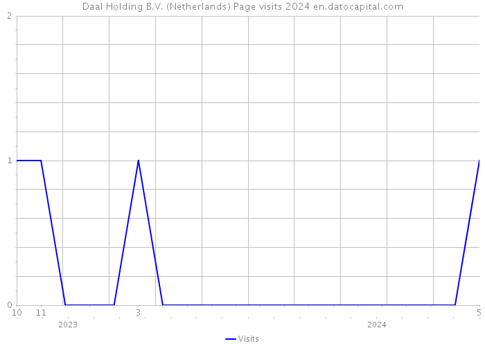 Daal Holding B.V. (Netherlands) Page visits 2024 