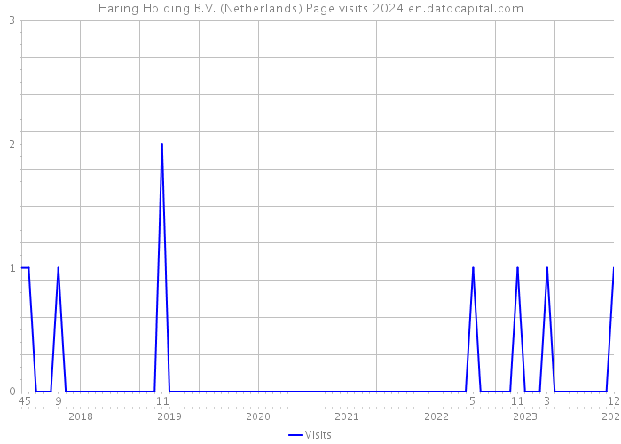 Haring Holding B.V. (Netherlands) Page visits 2024 