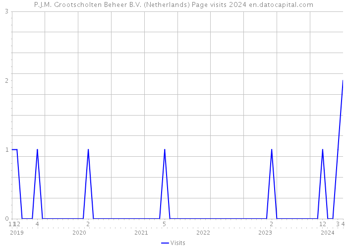 P.J.M. Grootscholten Beheer B.V. (Netherlands) Page visits 2024 