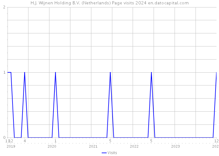 H.J. Wijnen Holding B.V. (Netherlands) Page visits 2024 