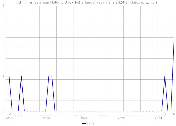 J.H.J. Hameeteman Holding B.V. (Netherlands) Page visits 2024 