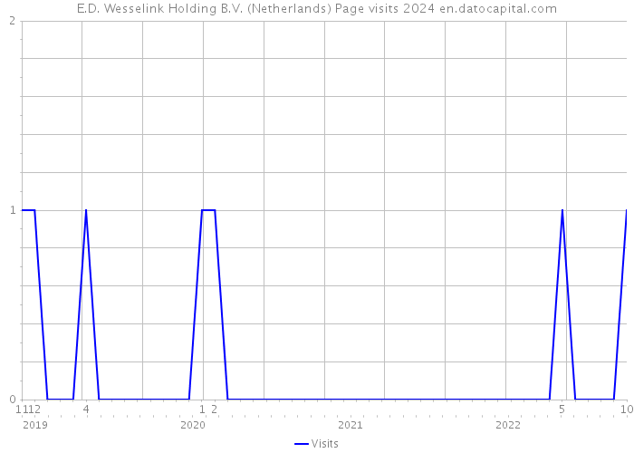 E.D. Wesselink Holding B.V. (Netherlands) Page visits 2024 