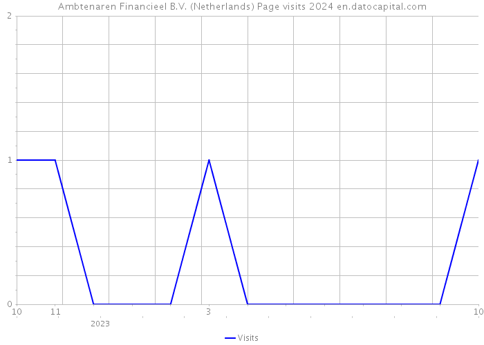 Ambtenaren Financieel B.V. (Netherlands) Page visits 2024 