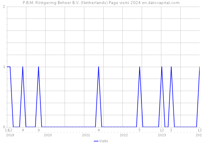 P.B.M. Röttgering Beheer B.V. (Netherlands) Page visits 2024 