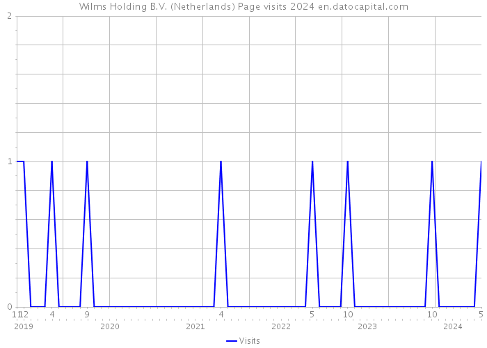 Wilms Holding B.V. (Netherlands) Page visits 2024 