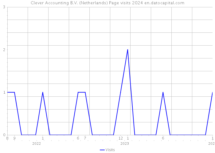 Clever Accounting B.V. (Netherlands) Page visits 2024 