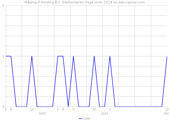 M&P Holding B.V. (Netherlands) Page visits 2024 