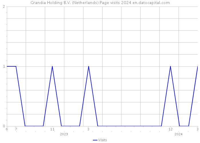 Grandia Holding B.V. (Netherlands) Page visits 2024 