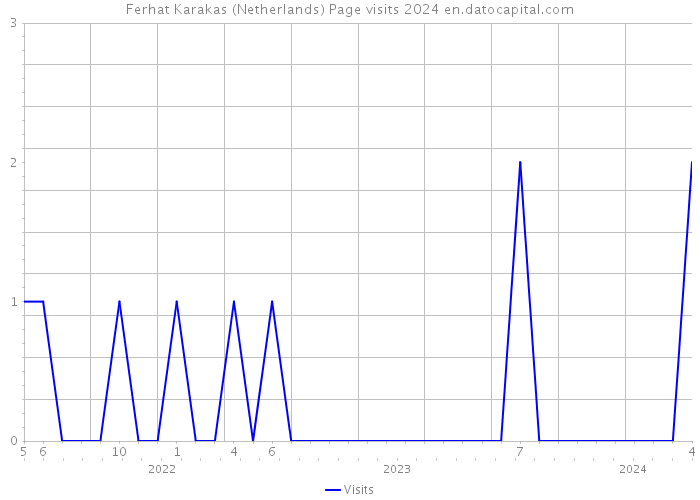 Ferhat Karakas (Netherlands) Page visits 2024 