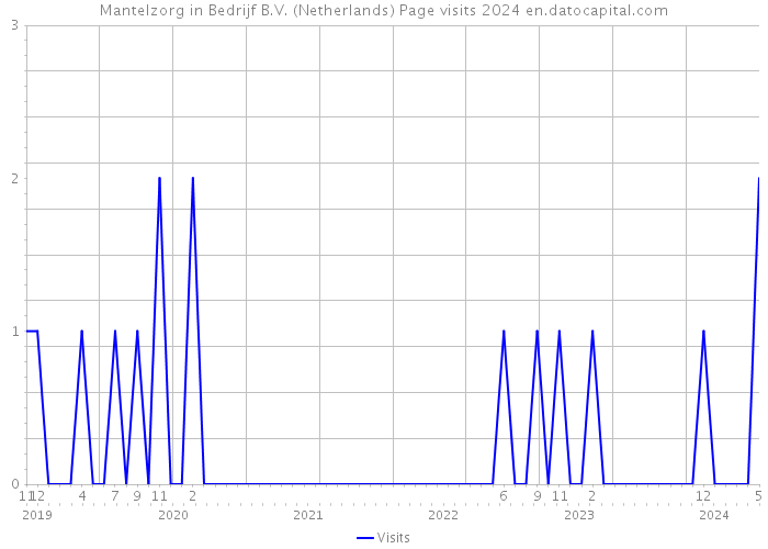 Mantelzorg in Bedrijf B.V. (Netherlands) Page visits 2024 