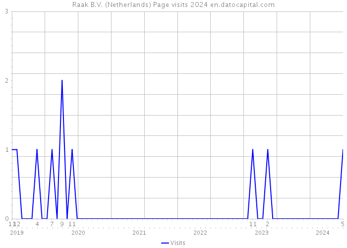 Raak B.V. (Netherlands) Page visits 2024 