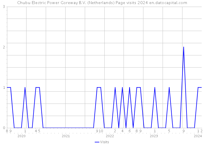 Chubu Electric Power Goreway B.V. (Netherlands) Page visits 2024 