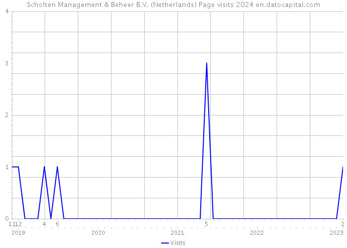 Scholten Management & Beheer B.V. (Netherlands) Page visits 2024 
