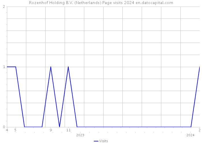 Rozenhof Holding B.V. (Netherlands) Page visits 2024 