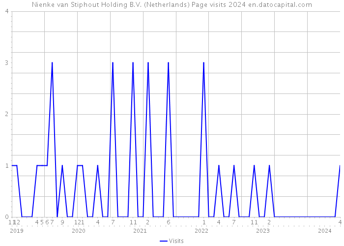 Nienke van Stiphout Holding B.V. (Netherlands) Page visits 2024 