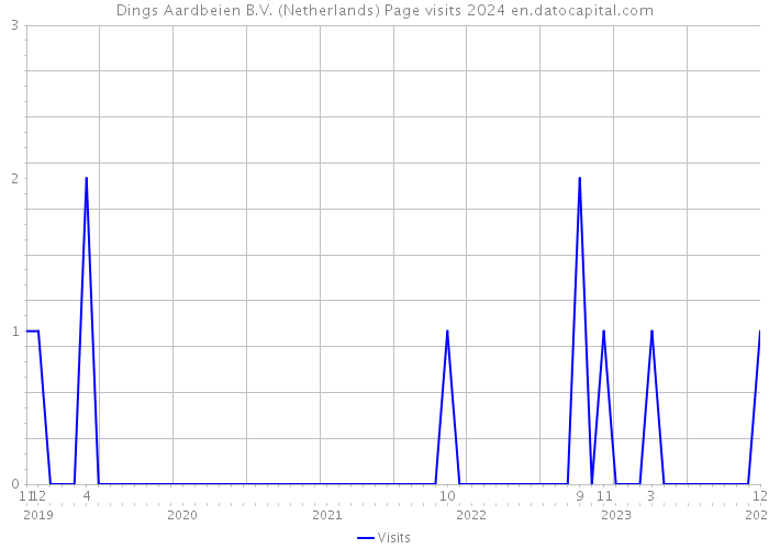Dings Aardbeien B.V. (Netherlands) Page visits 2024 