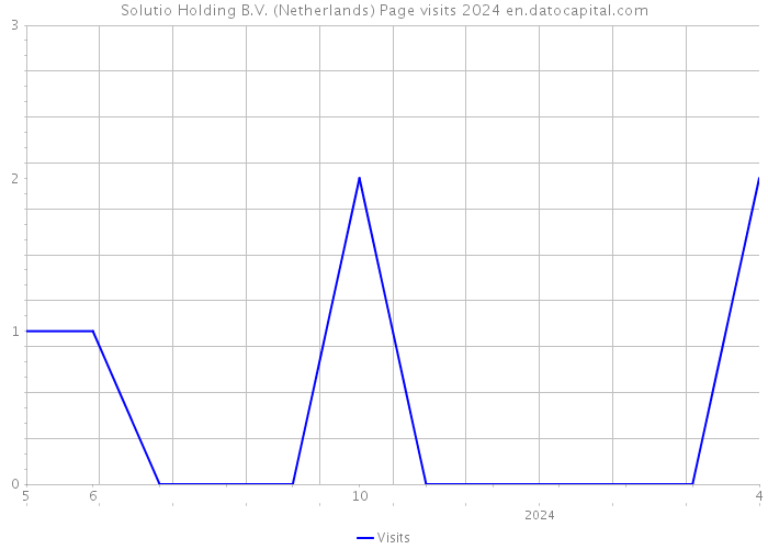 Solutio Holding B.V. (Netherlands) Page visits 2024 