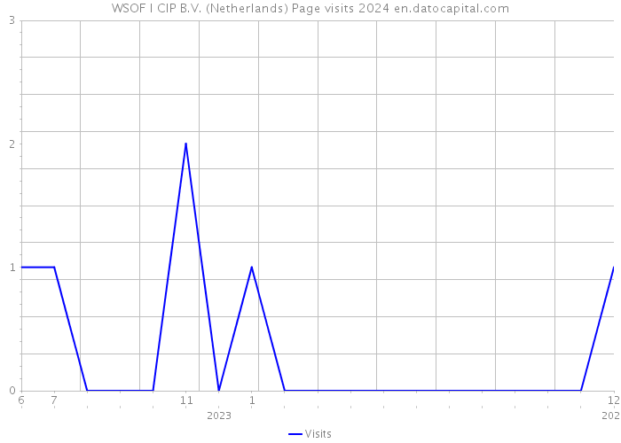 WSOF I CIP B.V. (Netherlands) Page visits 2024 