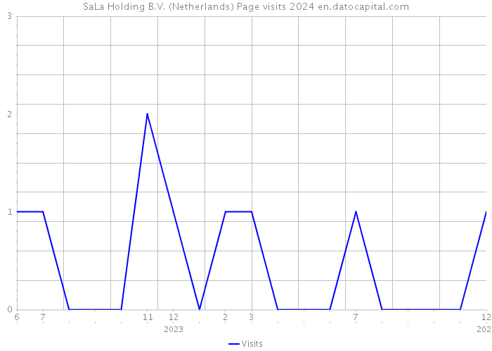 SaLa Holding B.V. (Netherlands) Page visits 2024 
