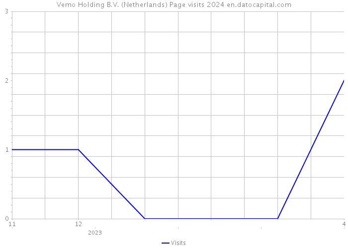 Vemo Holding B.V. (Netherlands) Page visits 2024 