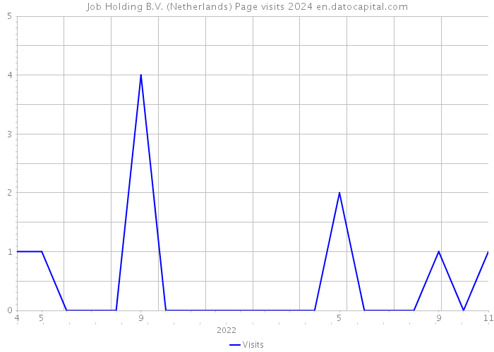 Job Holding B.V. (Netherlands) Page visits 2024 