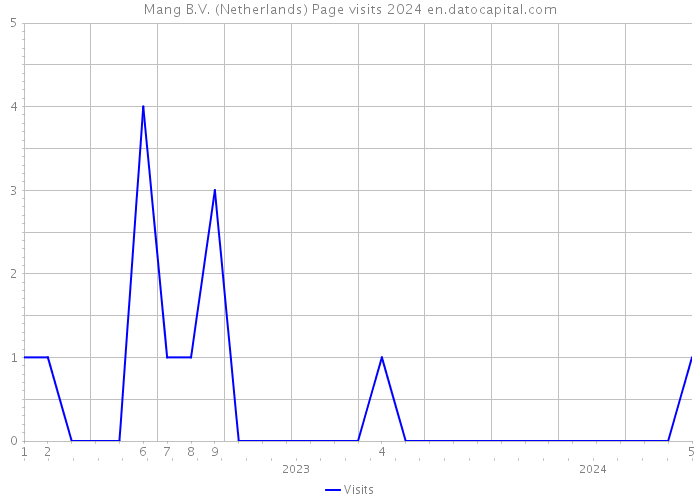 Mang B.V. (Netherlands) Page visits 2024 