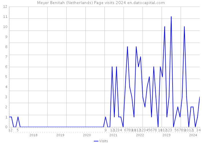 Meyer Benitah (Netherlands) Page visits 2024 