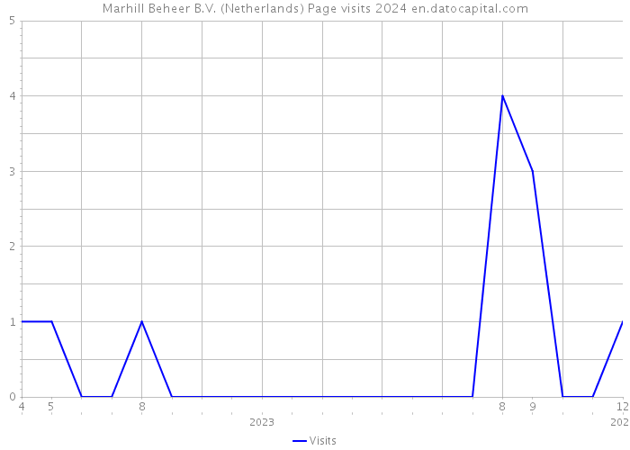 Marhill Beheer B.V. (Netherlands) Page visits 2024 