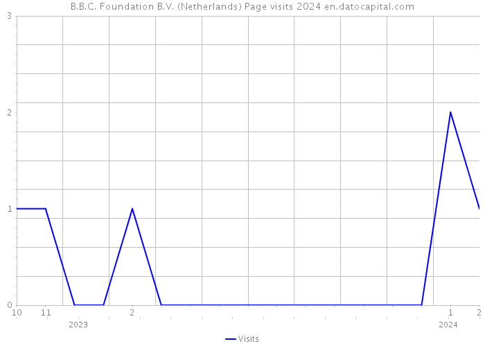 B.B.C. Foundation B.V. (Netherlands) Page visits 2024 