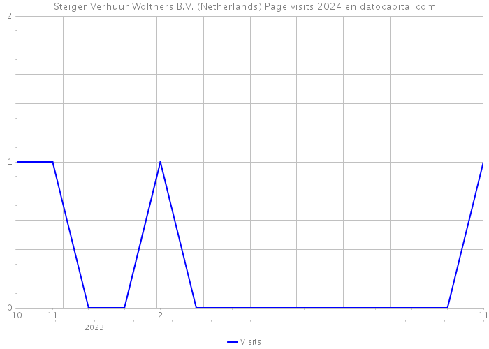 Steiger Verhuur Wolthers B.V. (Netherlands) Page visits 2024 